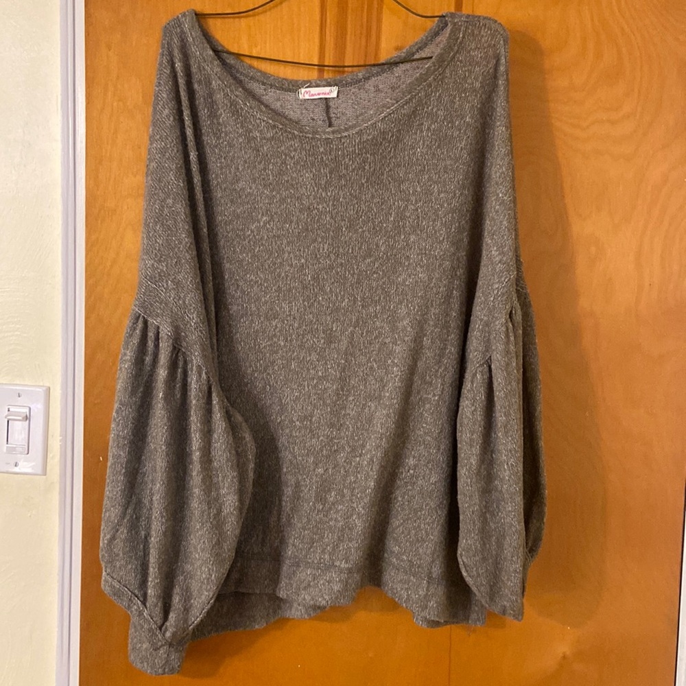 Light green oversized sweater
